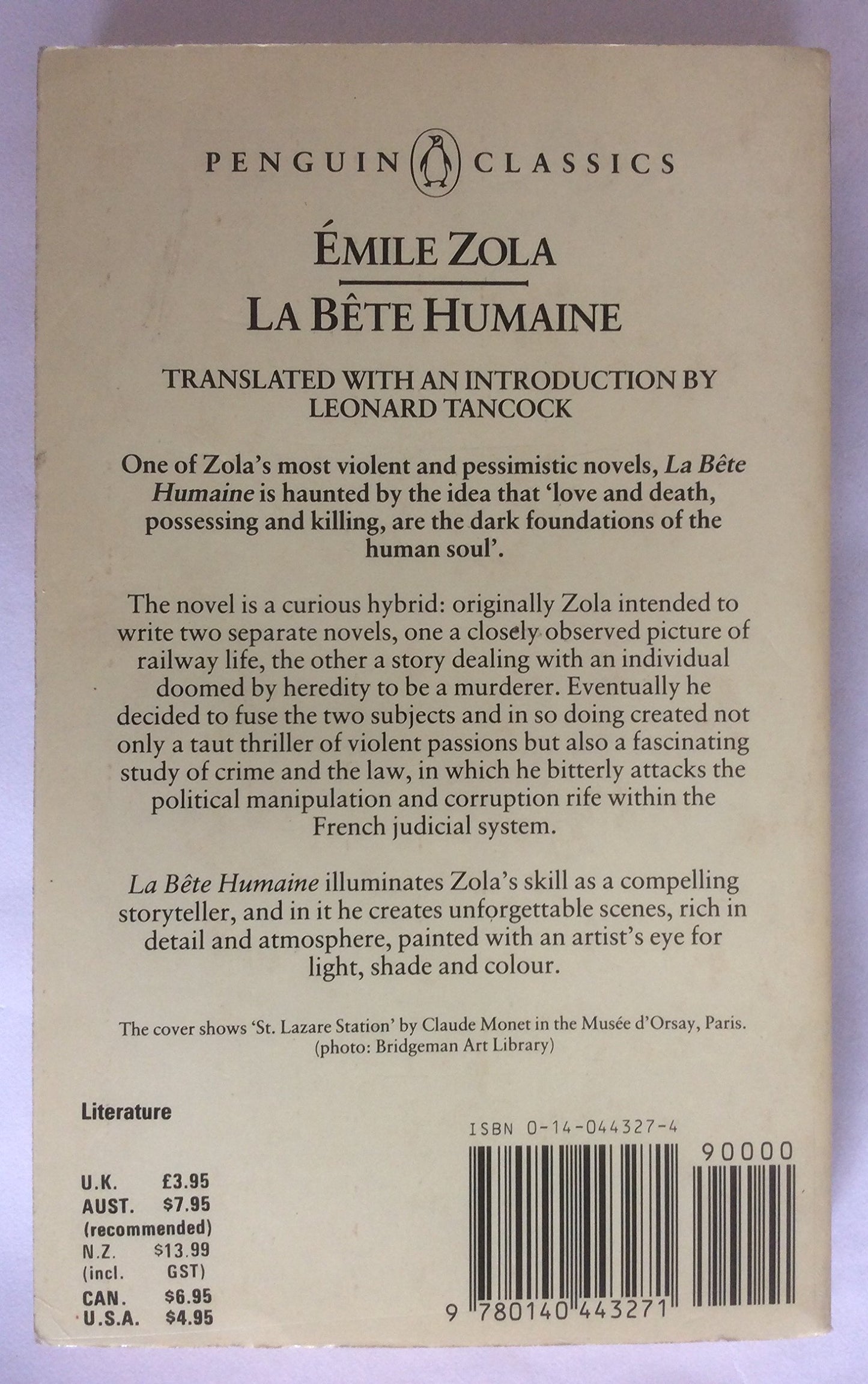La Bte Humaine (Penguin Classics)