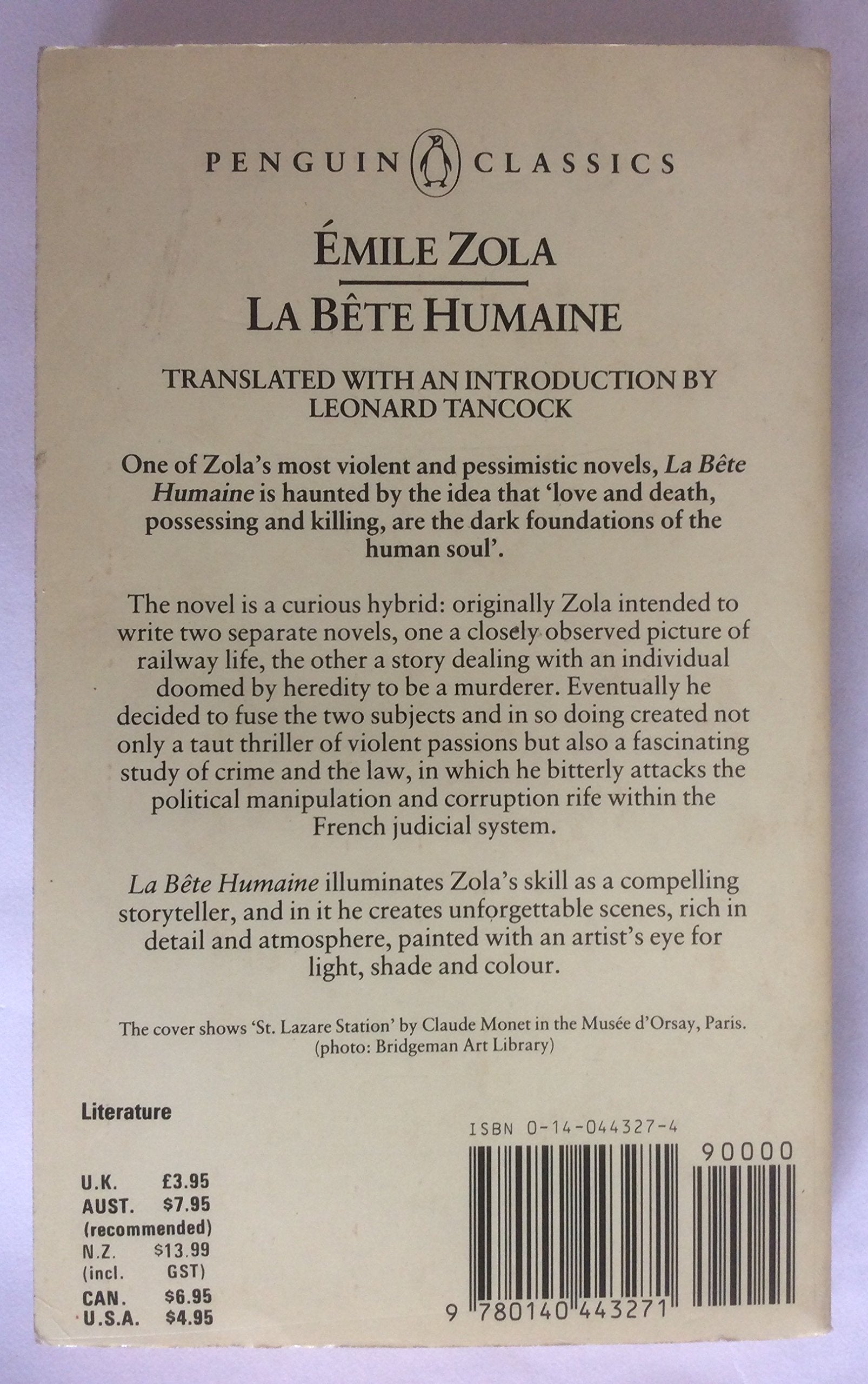 La Bte Humaine (Penguin Classics)