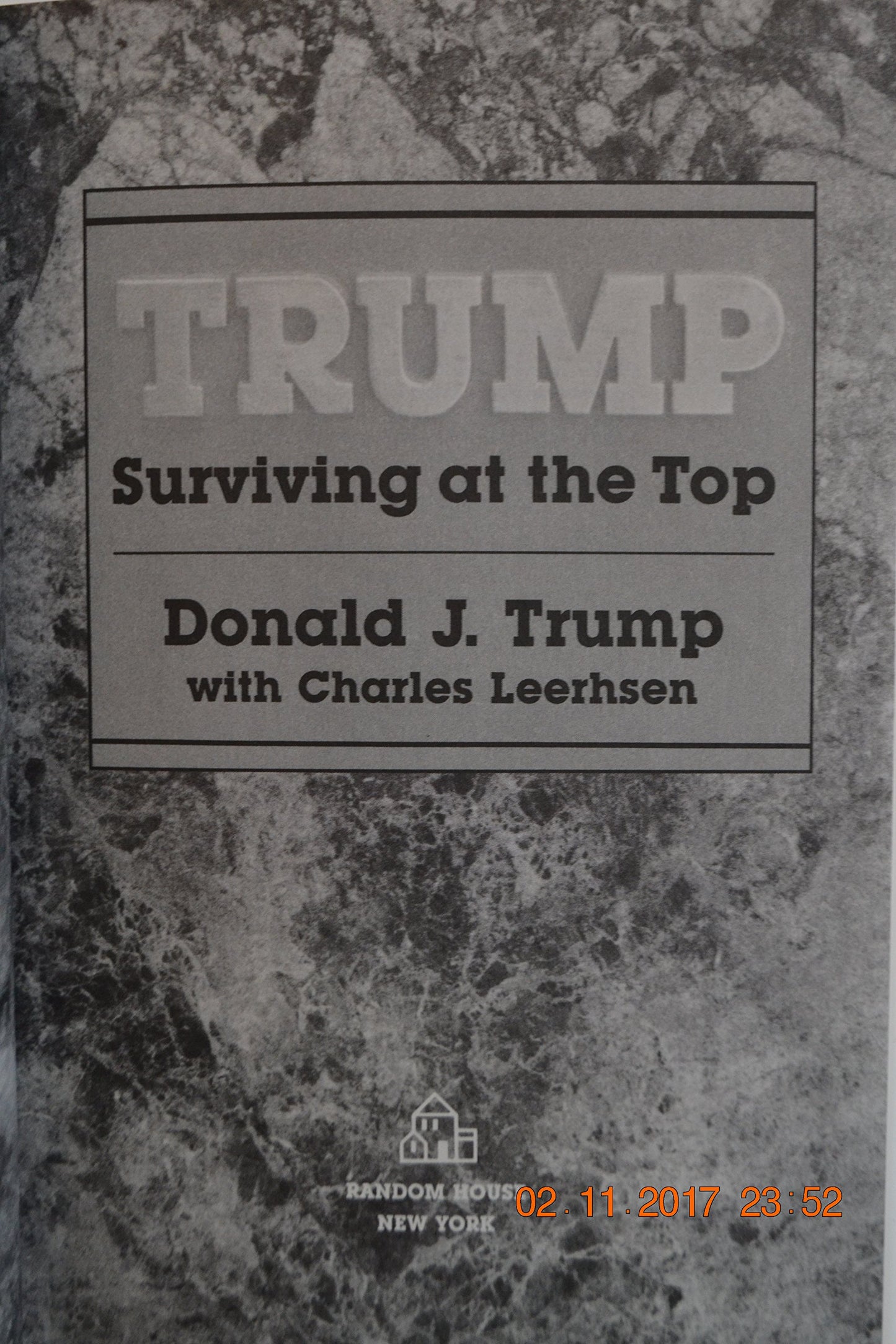 Trump: Surviving at the Top by Donald J. Trump