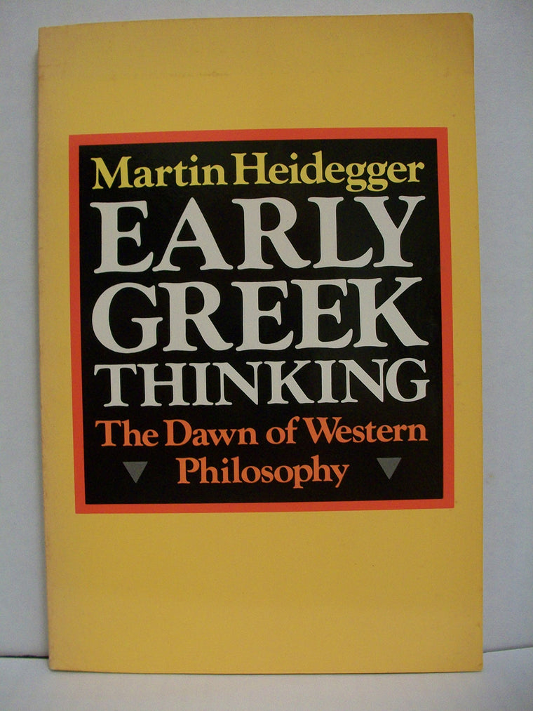 Early Greek Thinking (English and German Edition)