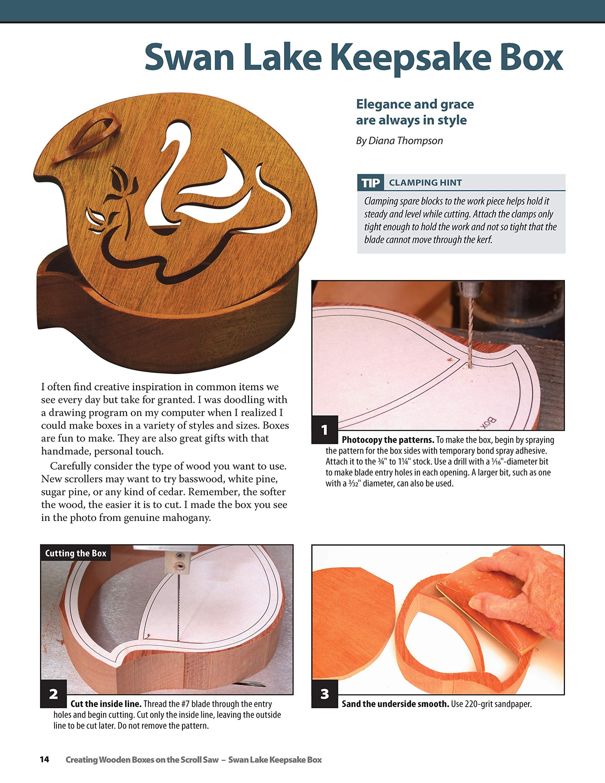 Creating Wooden Boxes on the Scroll Saw: Patterns and Instructions for Jewelry, Music, and Other Keepsake Boxes (Fox Chapel Publishing) 25 Fun Projects (The Best of Scroll Saw Woodworking & Crafts)