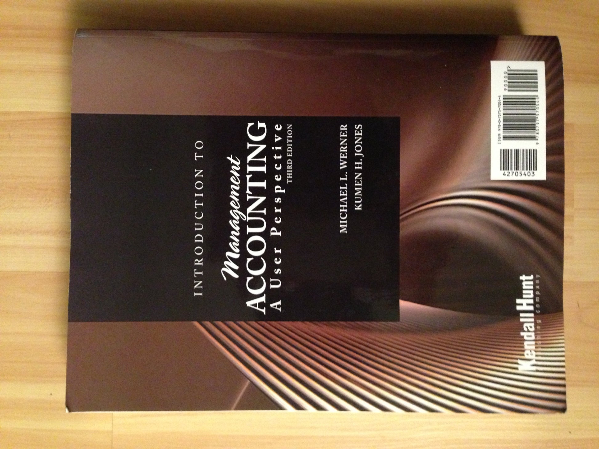 Introduction to Management Accounting: A User Perspective - Text