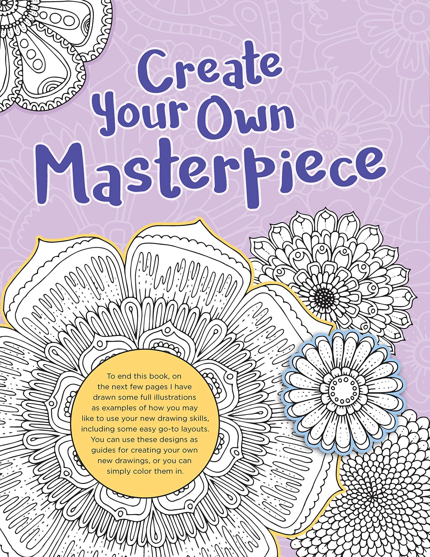 Let's Draw Flowers: A Creative Workbook for Doodling and Beyond (Design Originals) Beginner-Friendly Techniques & Step-by-Step Instructions for Floral Drawing, from Hello Angel