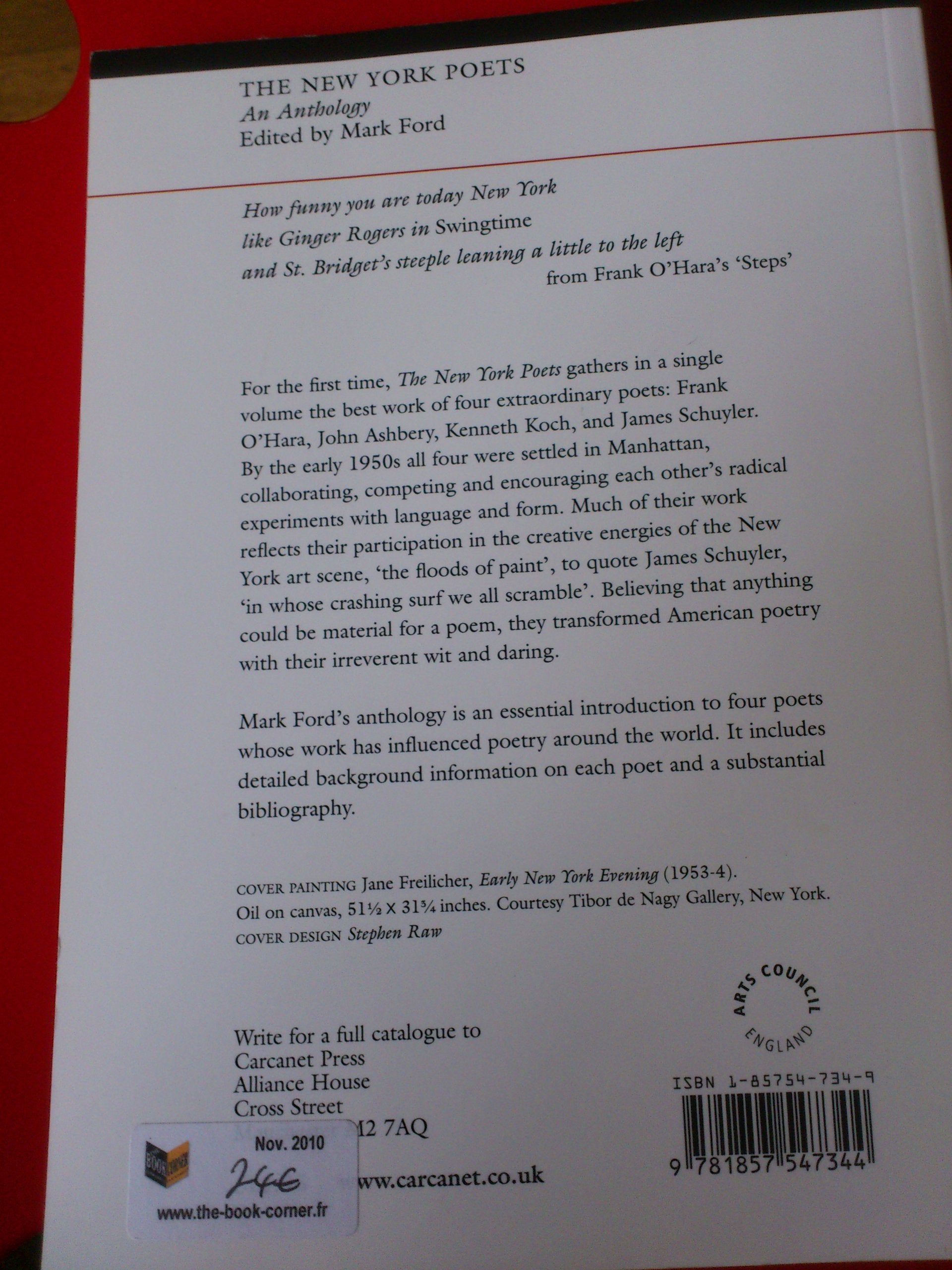 The New York Poets : An Anthology