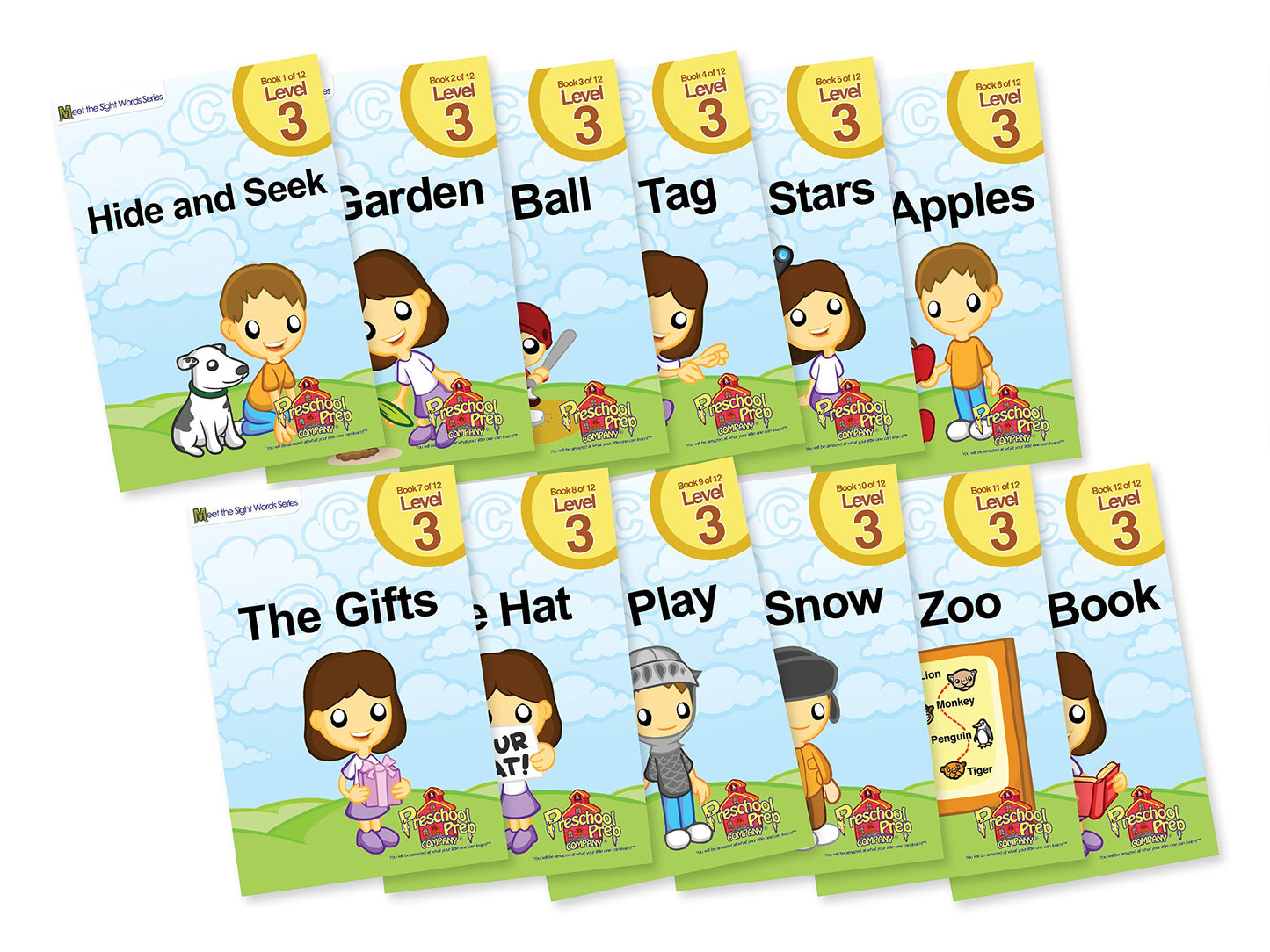 Meet the Sight Words - Level 3 - Easy Reader Books (boxed set of 12 books)