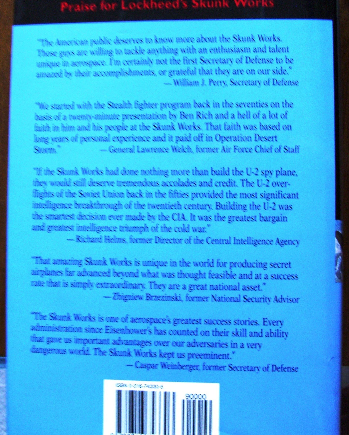 Skunk Works: A Personal Memoir of My Year at Lockheed by Ric