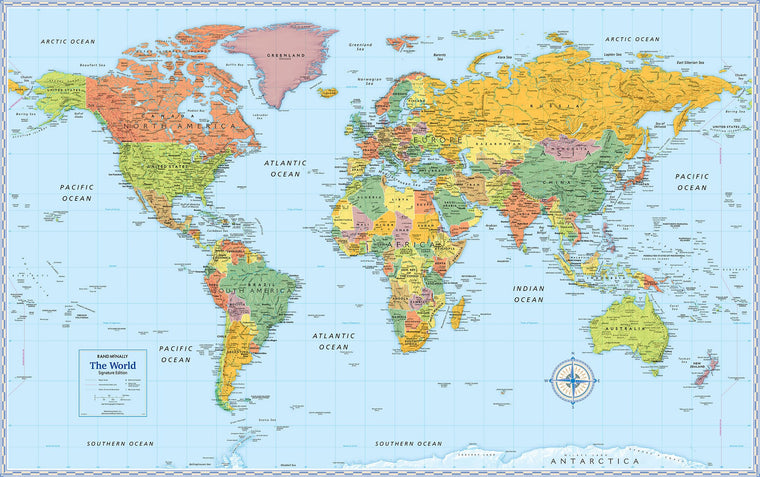 Rand McNally Signature Edition World Wall Map: Folded
