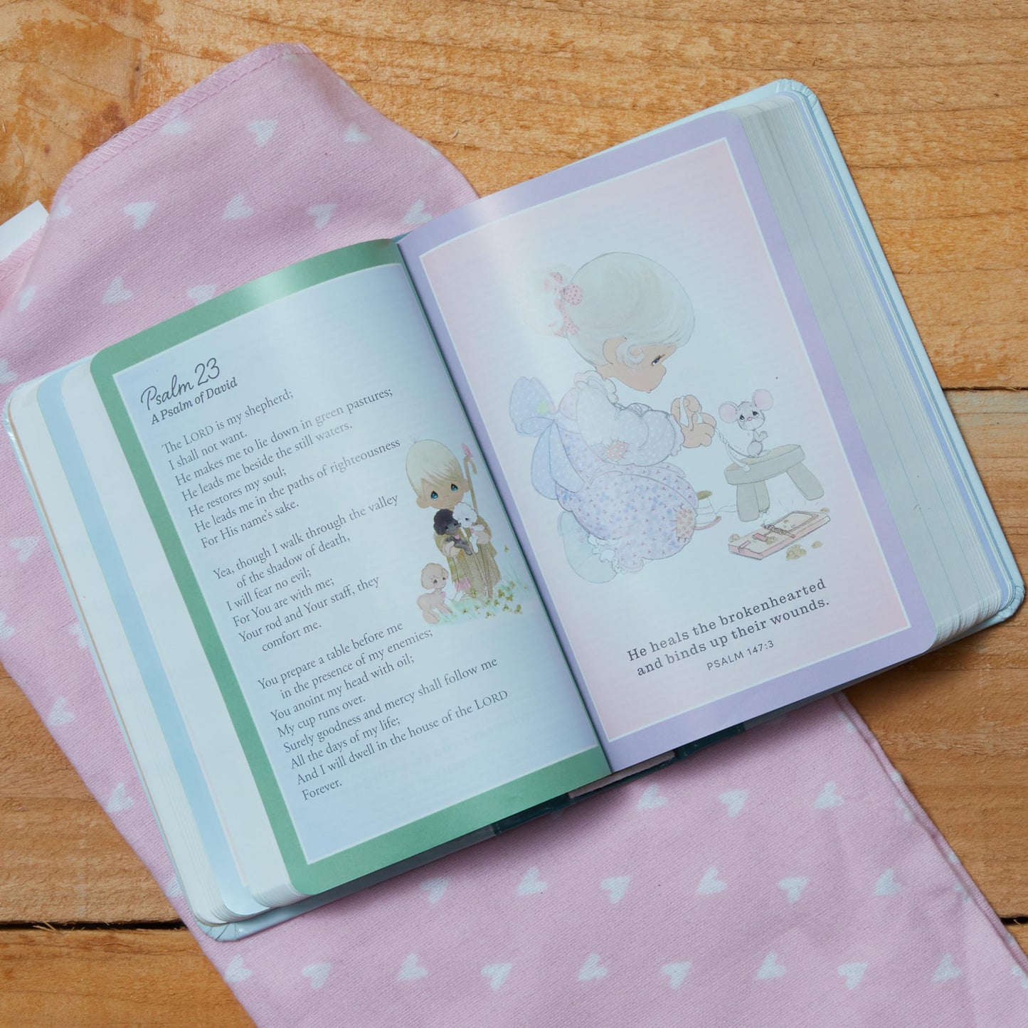 NKJV, Precious Moments Small Hands Bible, Hardcover, Blue, Comfort Print: Holy Bible, New King James Version