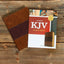 KJV Study Bible, Full-Color, Saddle Brown LeatherTouch, Red