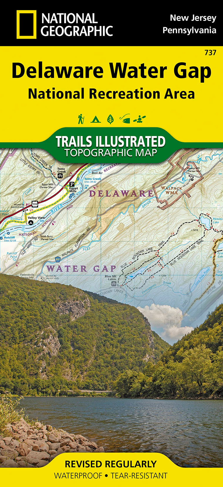 Delaware Water Gap National Recreation Area Map (National Geographic Trails Illustrated Map, 737)
