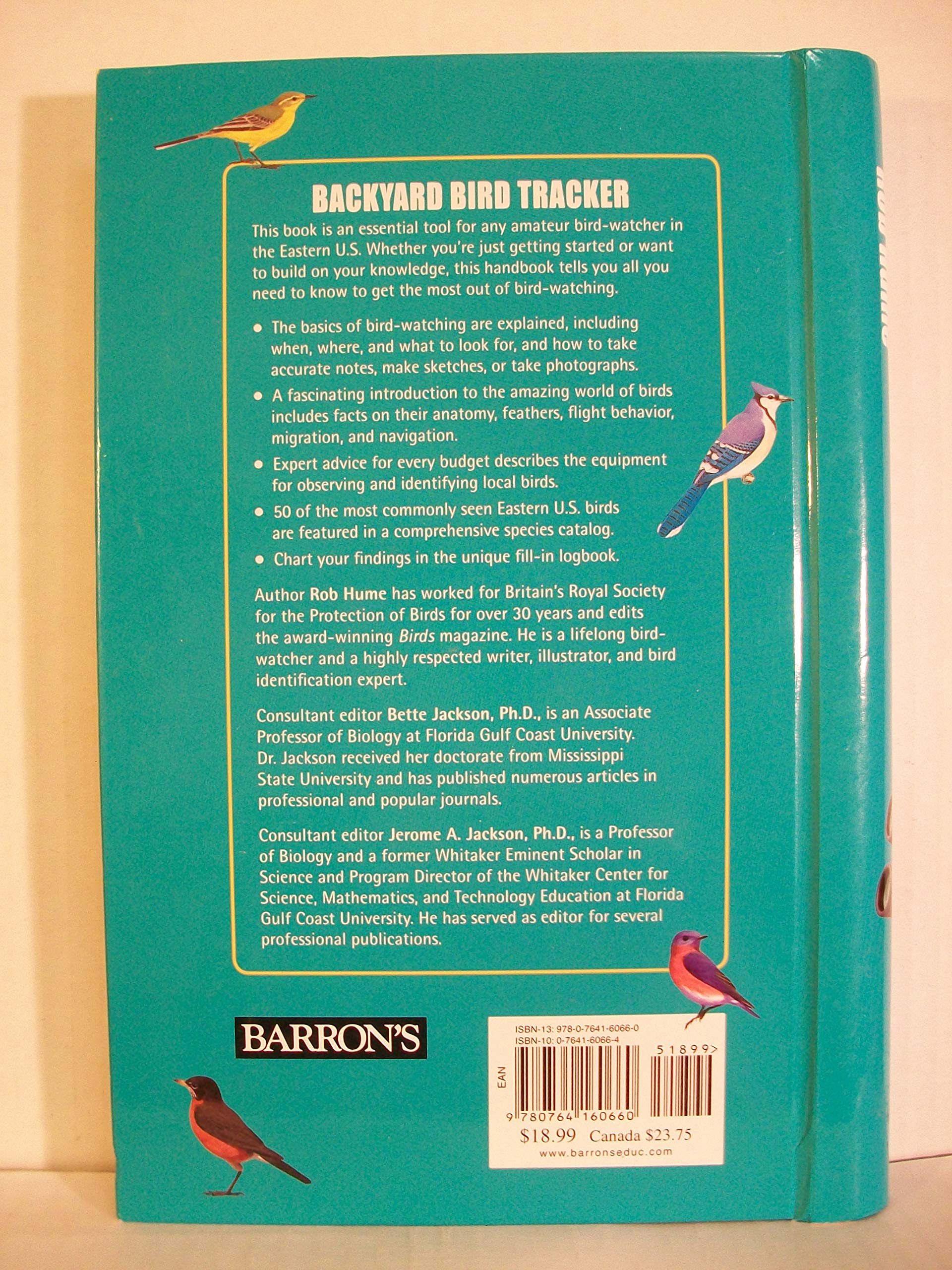 Backyard Bird Tracker: Eastern U.s. Essential Bird Watcher's Logbook