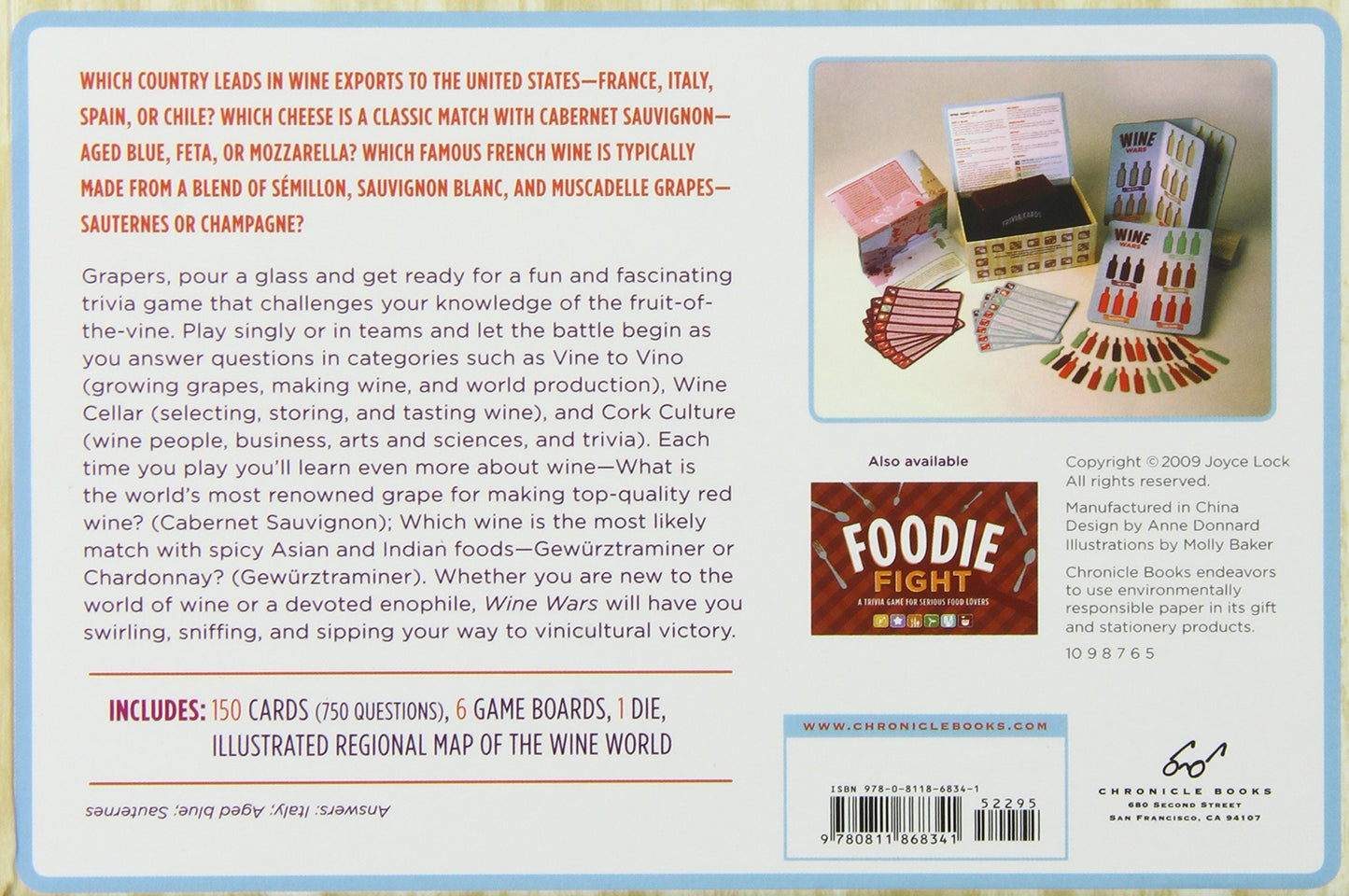 Wine Wars : A Trivia Game for Wine Geeks and Wannabes (Gifts for Winos, Wine Lover Gifts, Adult Trivia Games)