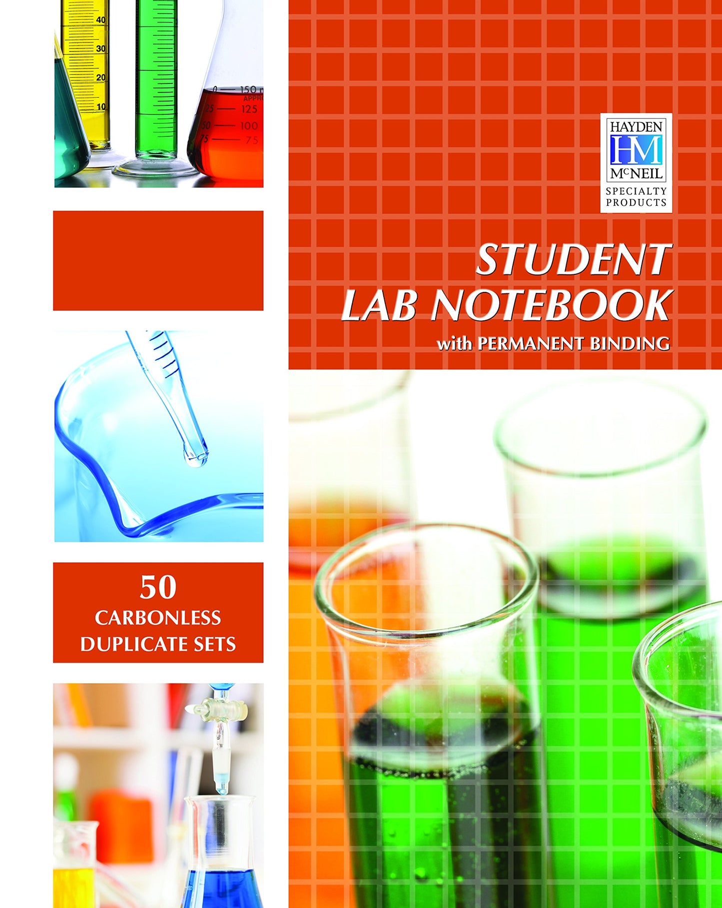Student Lab Notebook: Top Bound 100 Carbonless Duplicate Sets