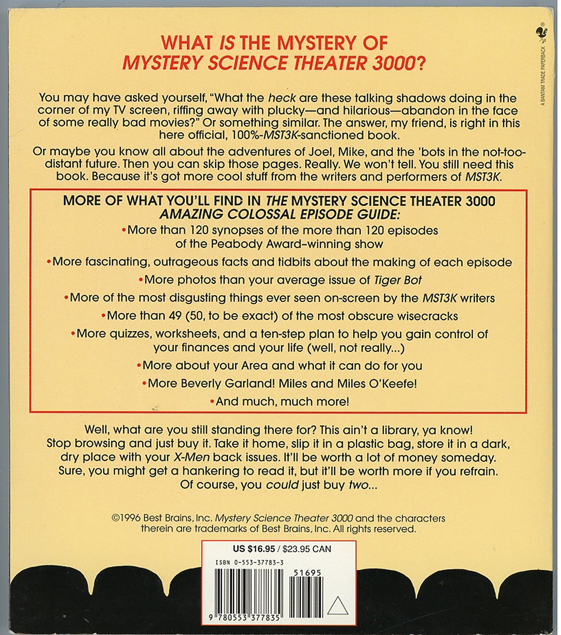 The Mystery Science Theater 3000 Amazing Colossal Episode Guide