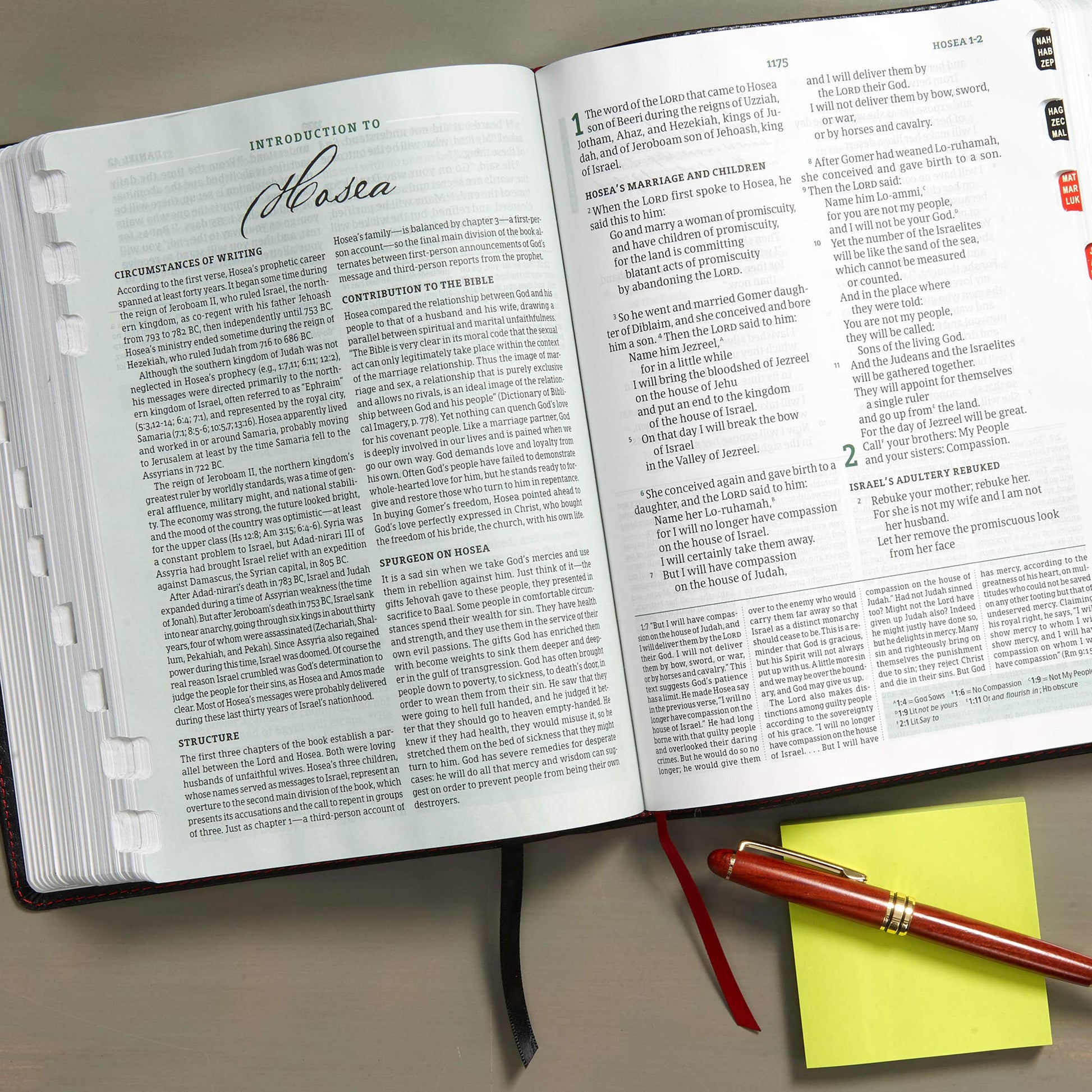 CSB Spurgeon Study Bible, Black Genuine Leather, Indexed, Black Letter, Study Notes, Quotes, Sermons Outlines, Ribbon Marker, Sewn Binding, Easy-to-Read Bible Serif Type