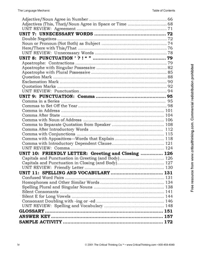 The Language Mechanic: Tuning Up English With Logic, Grades