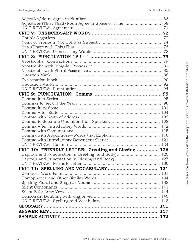 The Language Mechanic: Tuning Up English With Logic, Grades