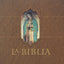 La Biblia Católica: Edición letra grande. Tapa dura, marrón, con Virgen de Guadalupe en cubierta / Catholic Bible. Hard Cover, brown, with Virgen (Spanish Edition)