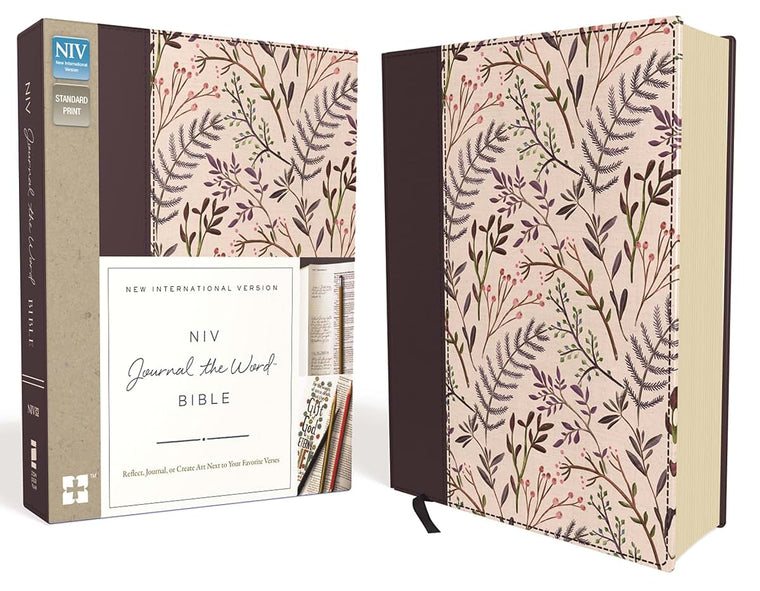 NIV, Journal the Word Bible, Cloth over Board, Pink Floral: Reflect, Journal, or Create Art Next to Your Favorite Verses