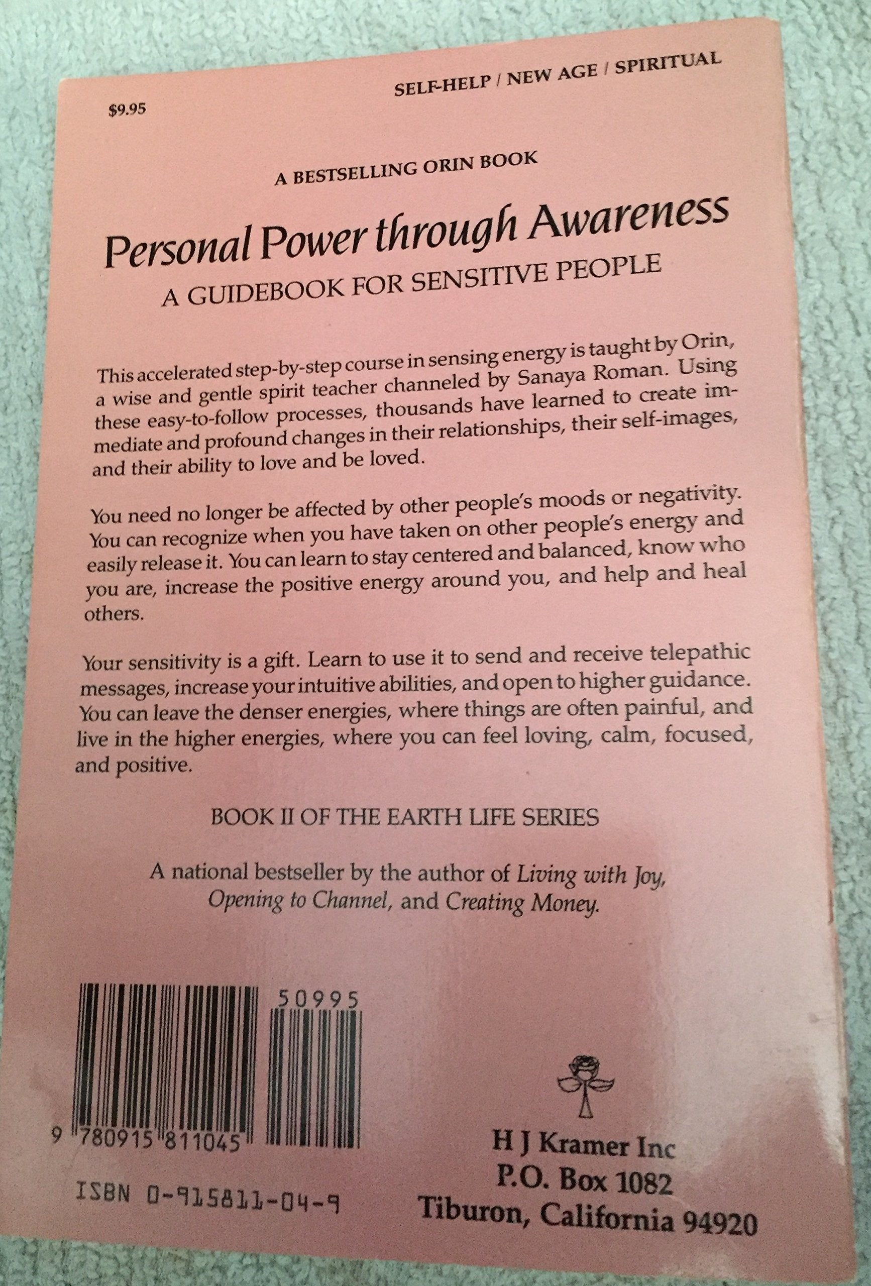 Personal Power Through Awareness: A Guidebook for Sensitive People (Book II of the Earth Life Series)