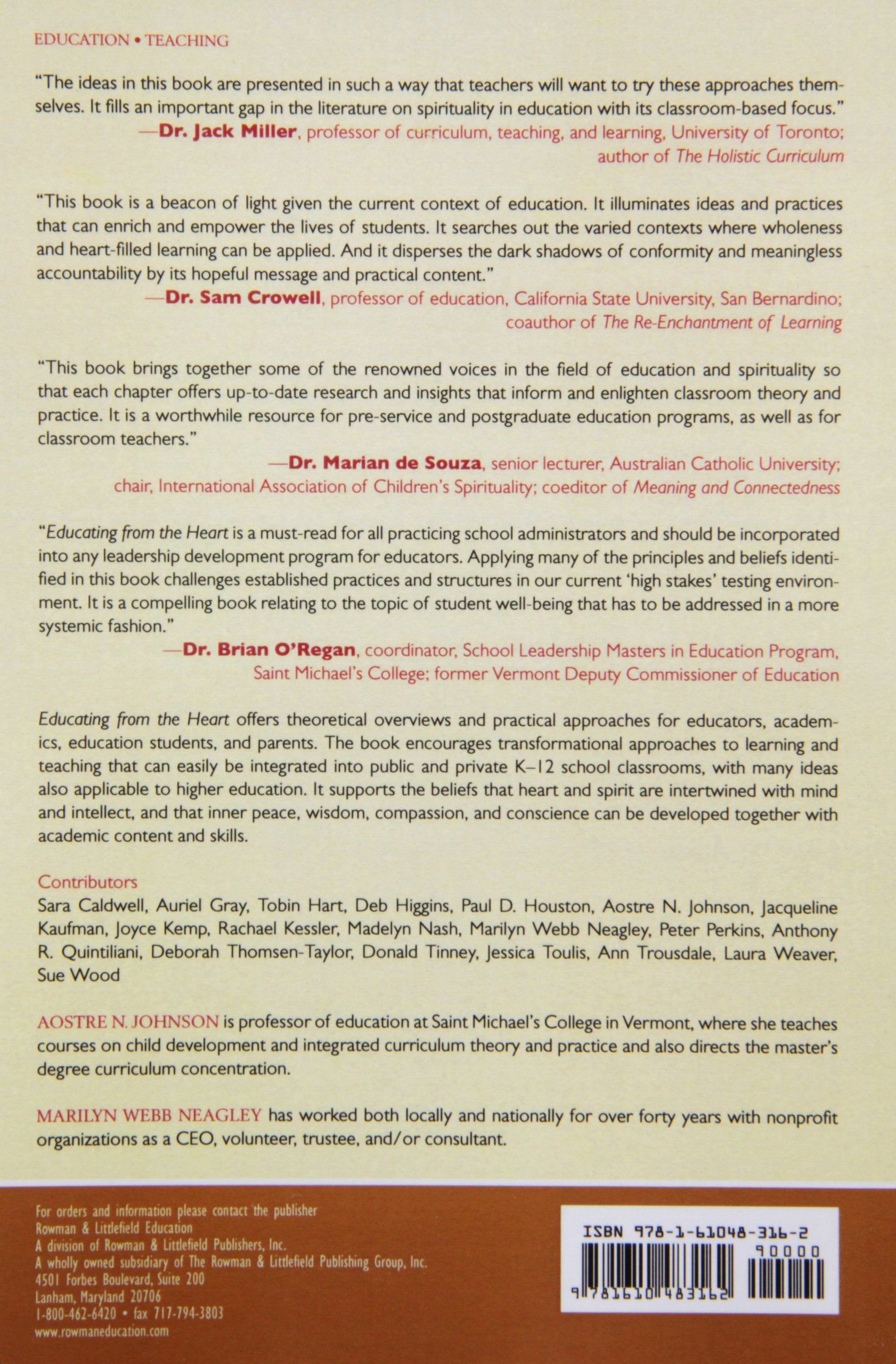 Educating from the Heart: Theoretical and Practical Approaches to Transforming Education