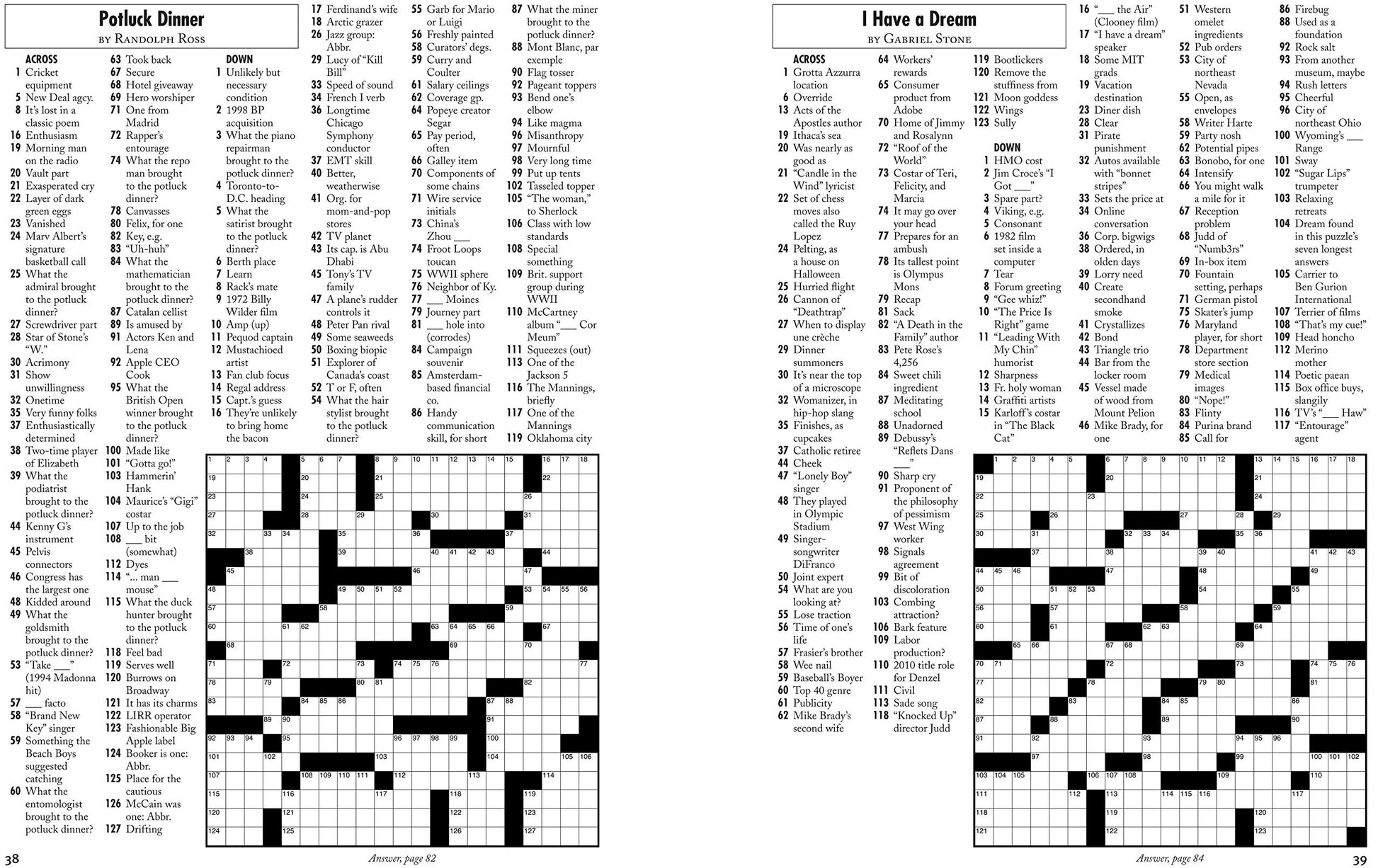 The Wall Street Journal Blue-Chip Sunday Crosswords: 72 AAA-Rated Puzzles (Wall Street Journal Crosswords, 2)