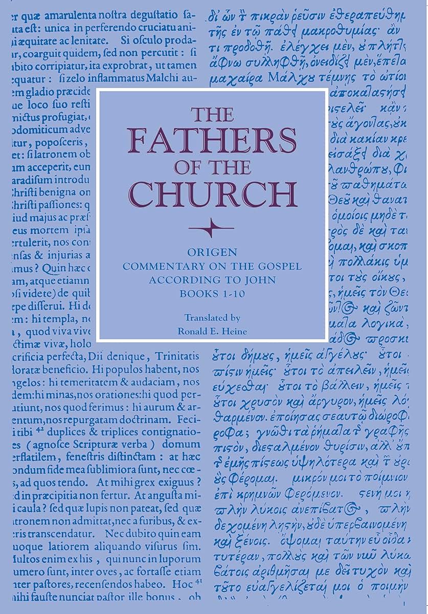Commentary on the Gospel According to John, Books 1-10 (Fathers of the Church Patristic Series)