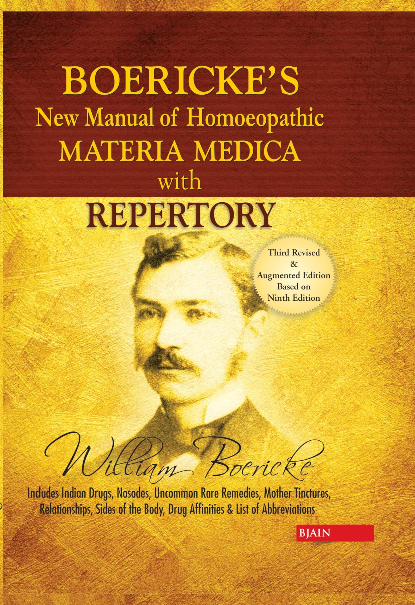 Boericke's New Manual of Homeopathic Materia Medica with Rep