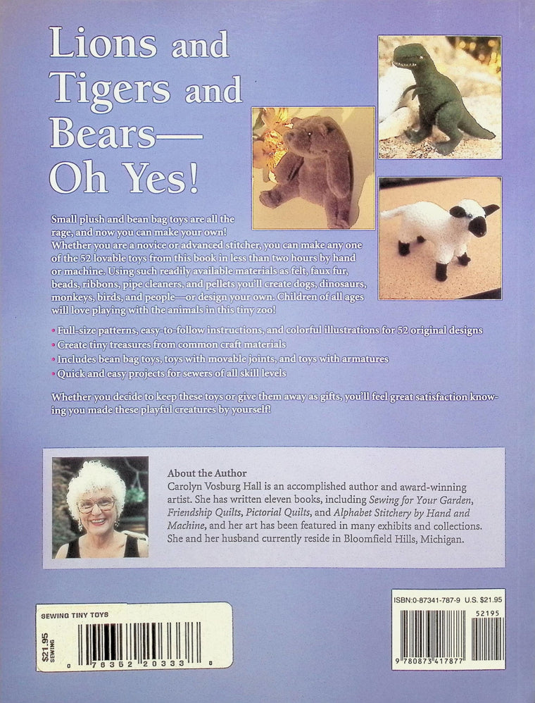 Sewing Tiny Toys — back cover