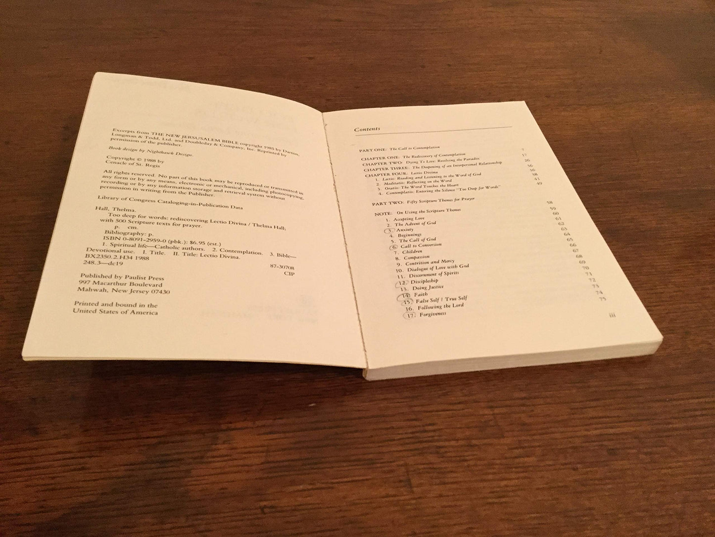 Too Deep for Words: Rediscovering Lectio Divina