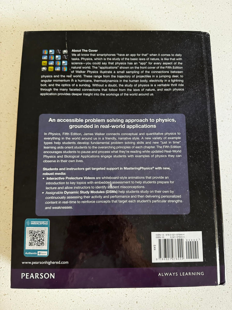 Physics (Masteringphysics) — back cover