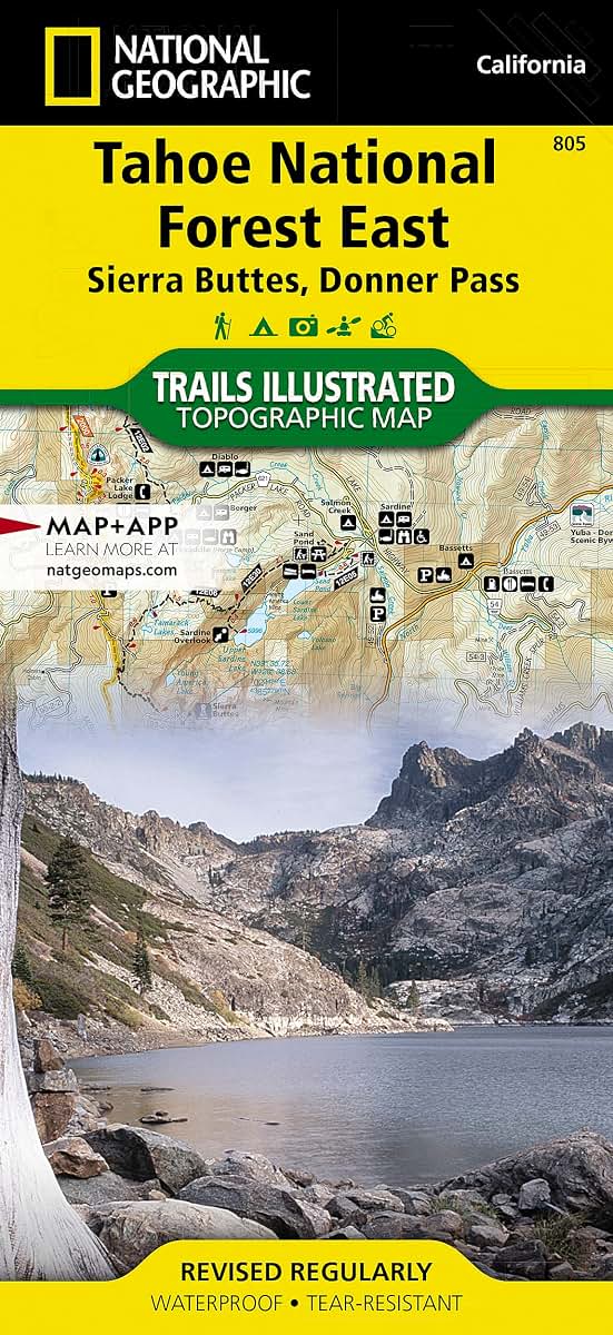 Tahoe National Forest East Map [Sierra Buttes, Donner Pass] (National Geographic Trails Illustrated Map, 805)