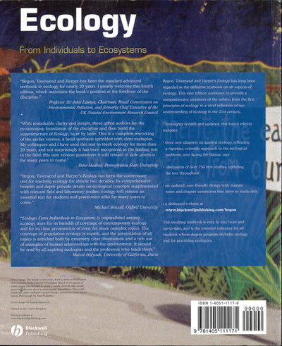 Ecology: From Individuals to Ecosystems by Michael Begon