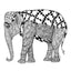 TangleEasy Lined Journal Elephant (Quiet Fox Designs) Hyper-Detailed, Exquisitely Rendered Animal Illustrations by Ben Kwok (BioWorkZ); Lined Pages with Plenty of Writing Space to Document Your World