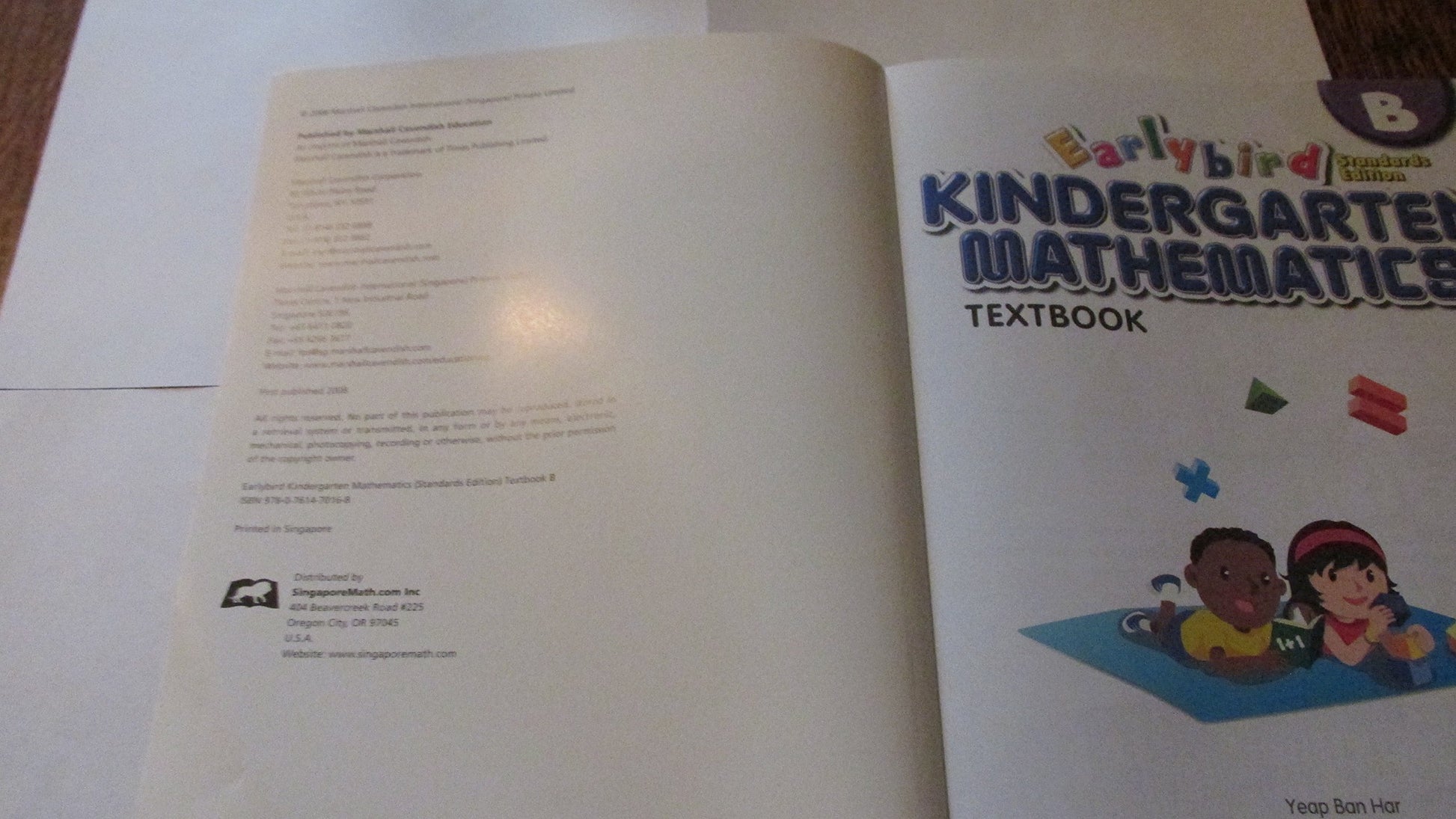 Earlybird Kindergarten Mathematics Textbook B (Standards Edition)