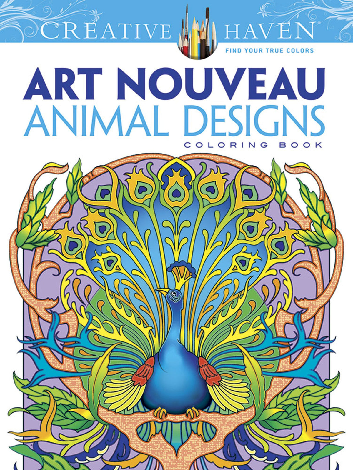 Dover Creative Haven Art Nouveau Animal Designs Coloring Book