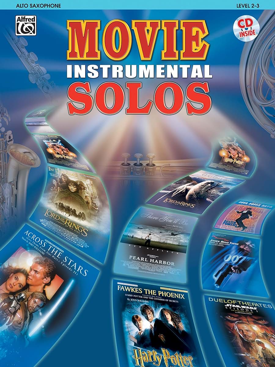 Movie Instrumental Solos: Alto Saxophone, Book & CD