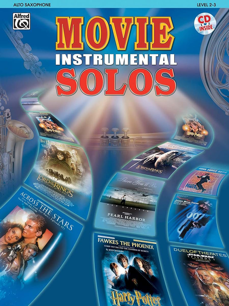 Movie Instrumental Solos: Alto Saxophone, Book & CD