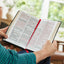 NKJV Giant Print End-of-Verse Reference Bible, Black Leathersoft, Red Letter, Comfort Print (Thumb Indexed): Holy Bible