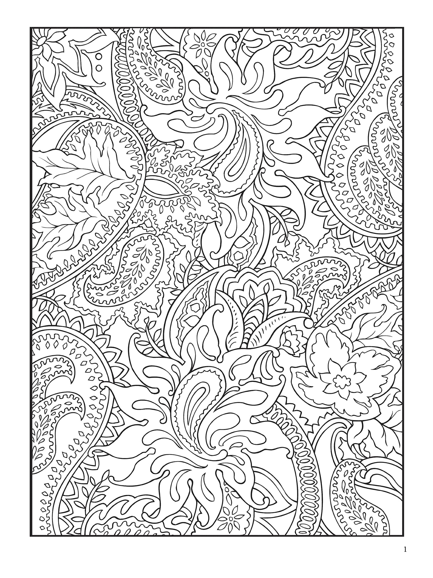 Paisley Designs Coloring Book (Dover Design Coloring Books)