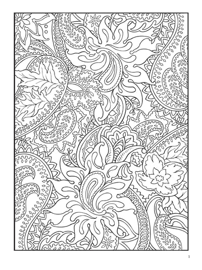 Paisley Designs Coloring Book (Dover Design Coloring Books)