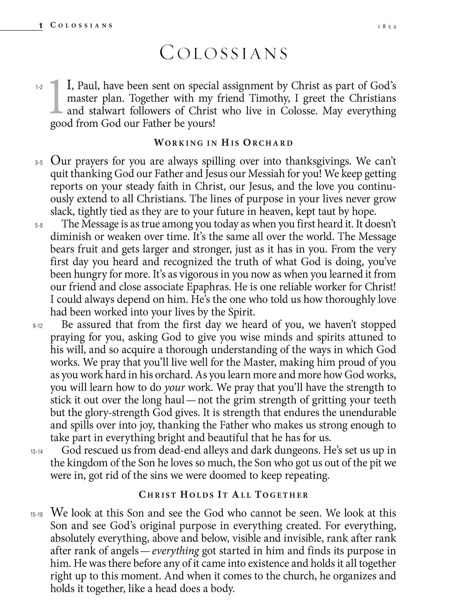 The Message Large Print: The Bible in Contemporary Language