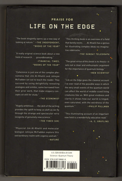 Life on the Edge: The Coming of Age of Quantum Biology by Mc