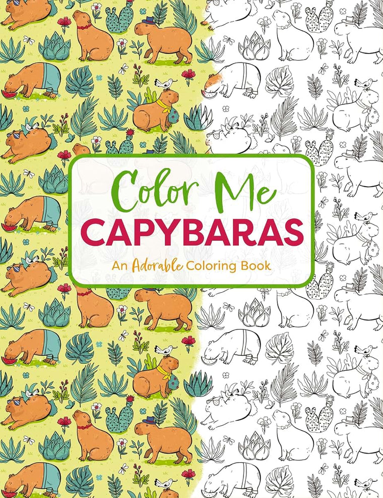Color Me Capybaras: A Capy-tivating Coloring Book