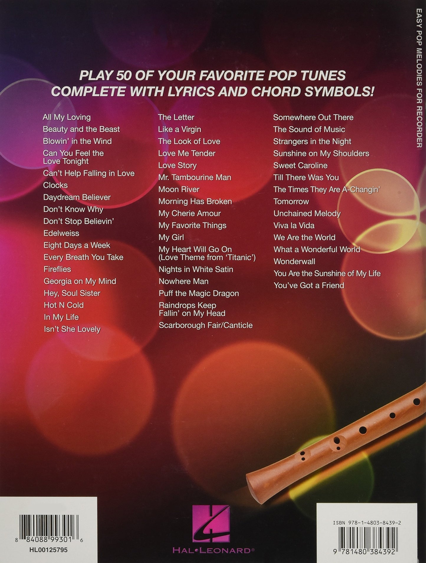 Easy Pop Melodies: for Recorder