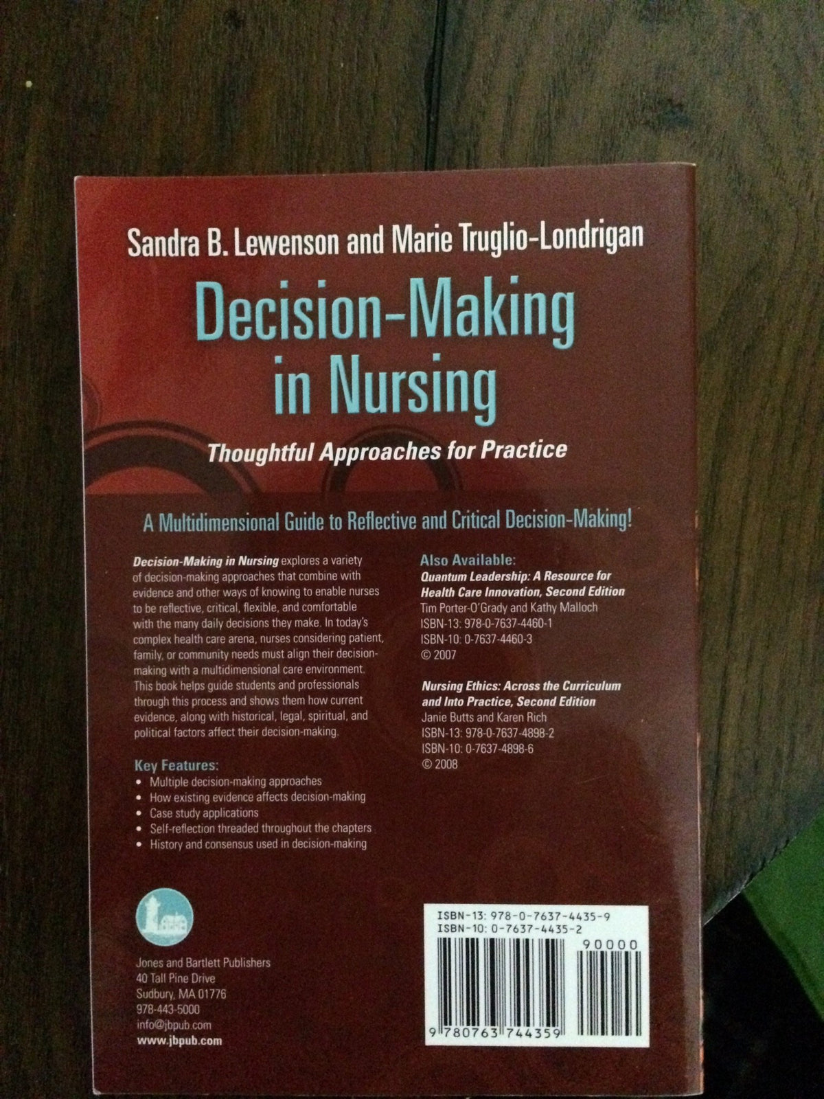Decision-Making In Nursing: Thoughtful Approaches For Practice
