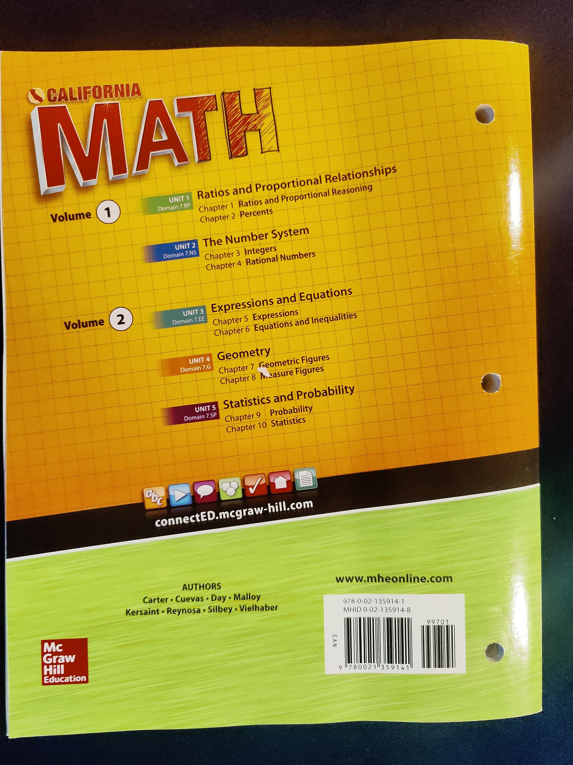 California Math Course 2 Volume 1