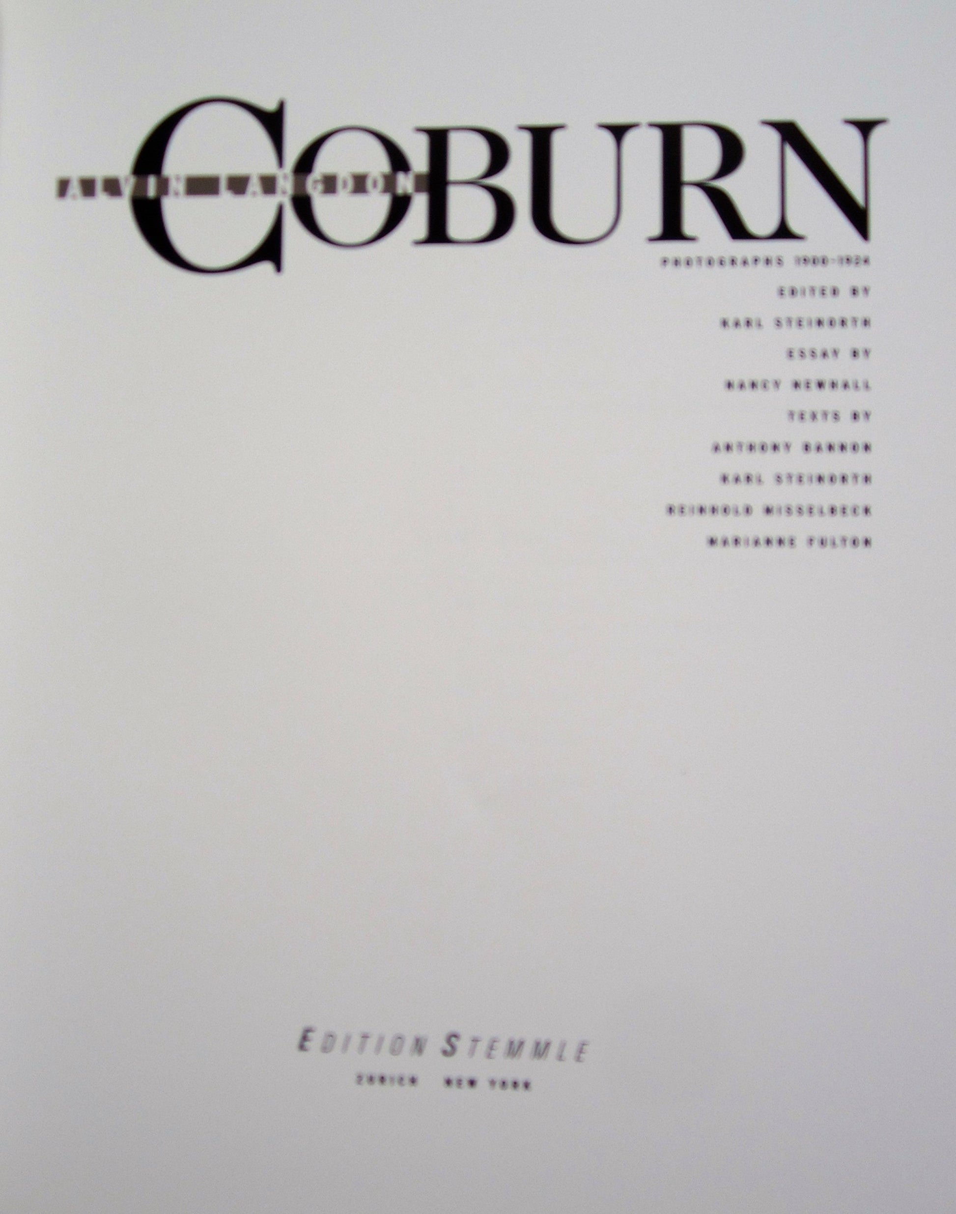 Alvin Langdon Coburn: Photographs 1900-1924