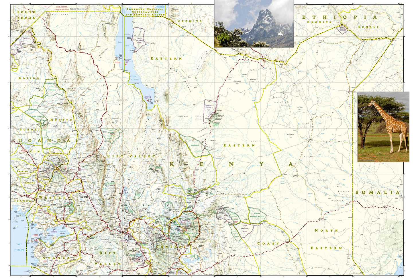 Kenya Map (National Geographic Adventure Map, 3205) by Natio