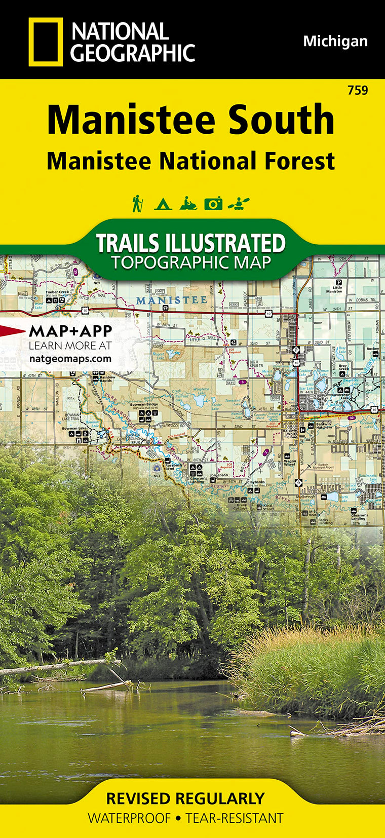 Manistee South Map [Manistee National Forest] (National Geographic Trails Illustrated Map, 759)